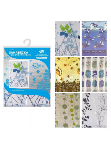 Штора д/ванн 180*180см СН34-85